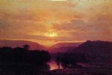 George Inness Sunset painting